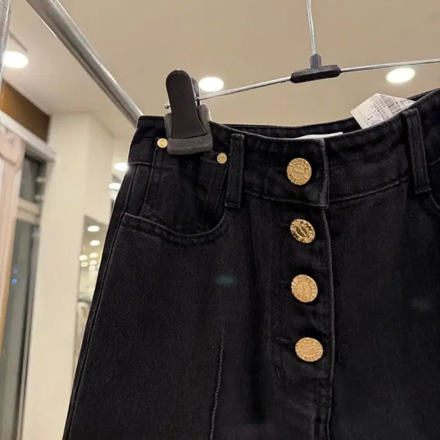 [BUNJANG] Object Black Denim Pants / 오브제 블랙 데님팬츠
