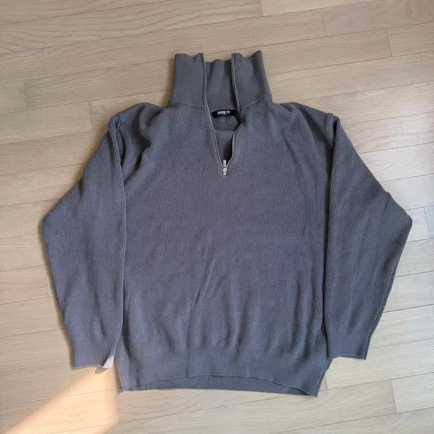 [BUNJANG] Drawfit Half Zip-up Wool Knit XL / 드로우핏 하프집업 카라 울니트 XL