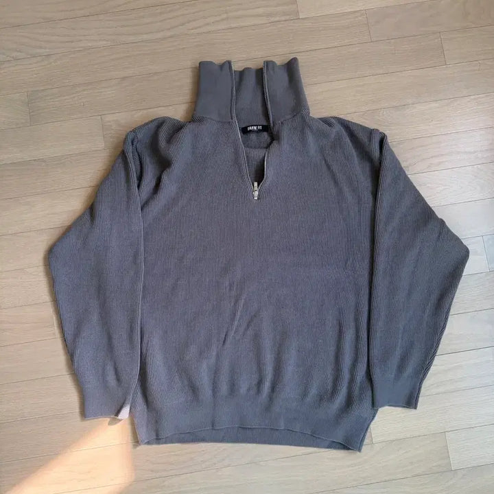[BUNJANG] Drawfit Half Zip-up Wool Knit XL / 드로우핏 하프집업 카라 울니트 XL