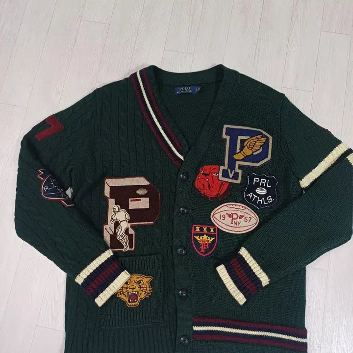 [BUNJANG] Polo Ralph Lauren 50th Anniversary Patch Wool Cardigan / 폴로 랄프로렌 50주년 패치 울 가디건 L사이즈