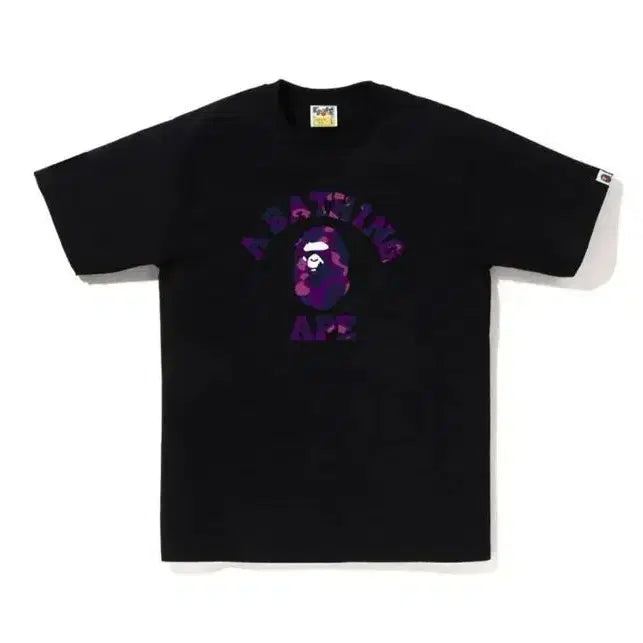 [BUNJANG] BAPE Color Camo College T-shirt / 베이프 컬러 카모 컬리지 반팔티