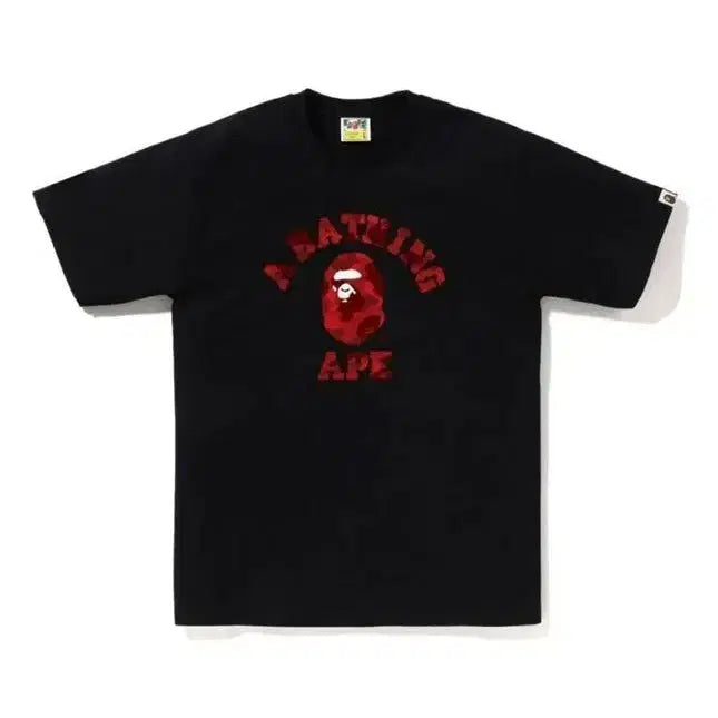 [BUNJANG] BAPE Color Camo College T-shirt / 베이프 컬러 카모 컬리지 반팔티