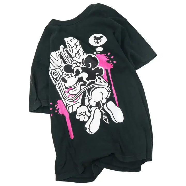 [BUNJANG] Vintage Mickey Mouse Graphic T-shirt (M) / 빈티지 그래픽 미키마우스 래빗 디테일 반팔 티셔츠 (M)