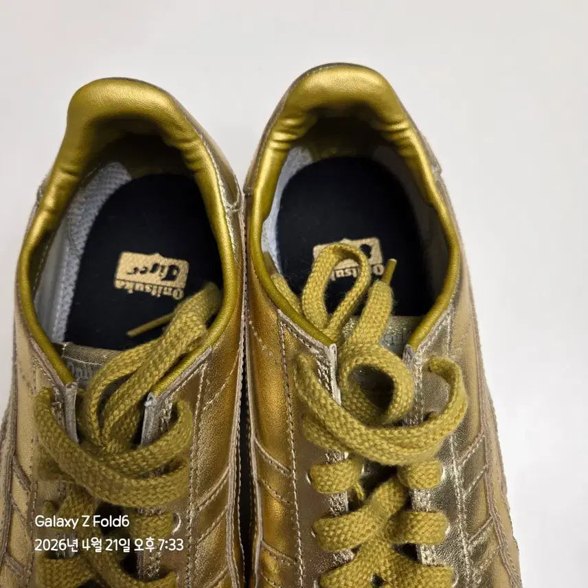 [BUNJANG] Onitsuka Tiger Runspark Gold Sneakers 245mm / 오니츠카타이거 런스파크 골드 스니커즈 245mm