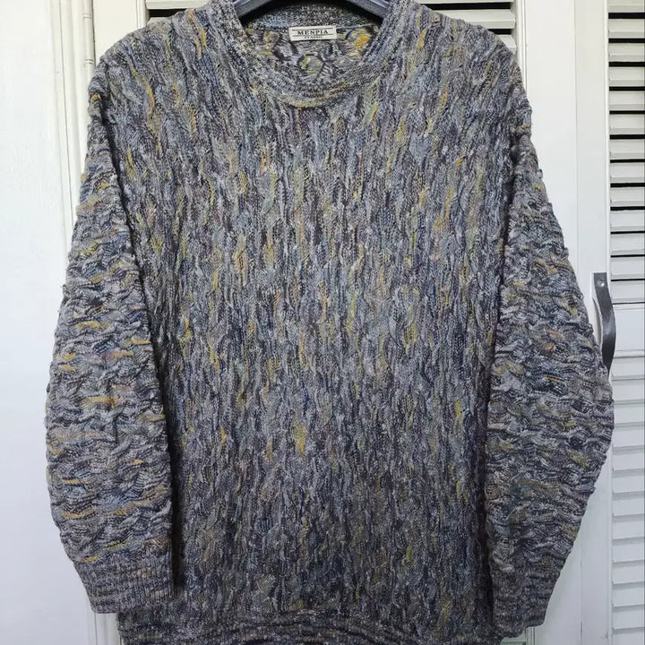 [BUNJANG] Menpia Cable Pattern Knit / 멘피아 케이블 패턴 니트