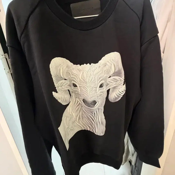 [BUNJANG] Juun.J Mountain Goat Print Sweatshirt / 준지 산양 맨투맨 정품 48