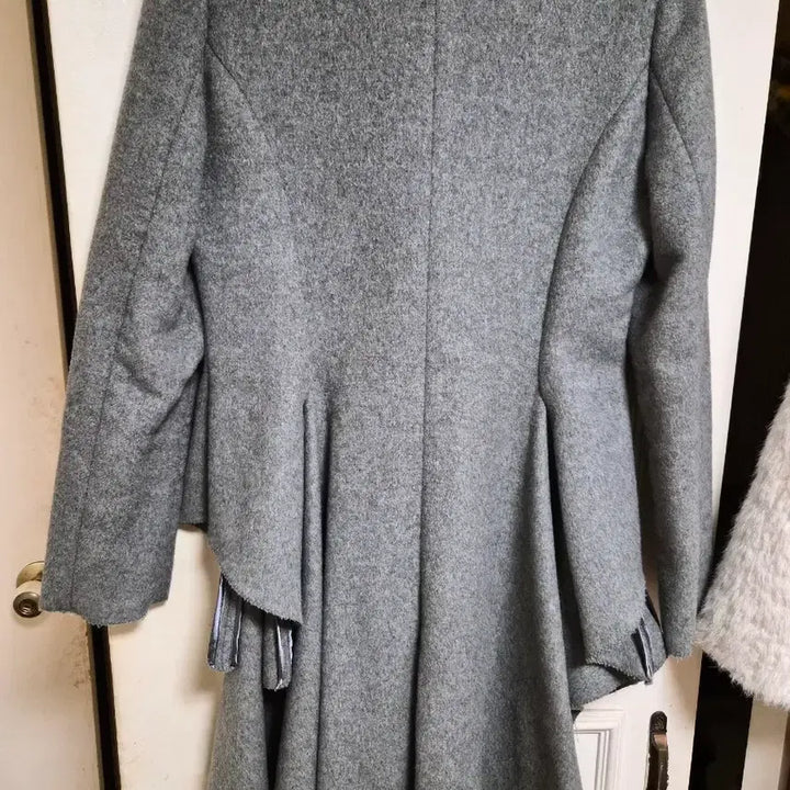 [BUNJANG] Double Button Wool Coat Gray / 그레이 모직 더블 버튼 코트