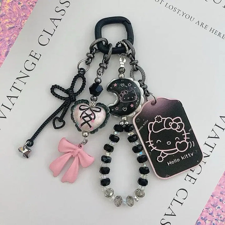 [SOLD OUT] 헬로키티 블랙 펜던트 키링