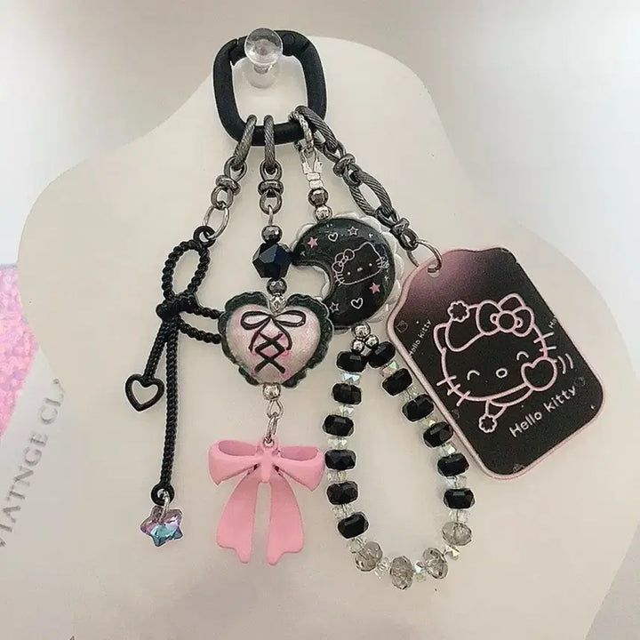 [SOLD OUT] 헬로키티 블랙 펜던트 키링