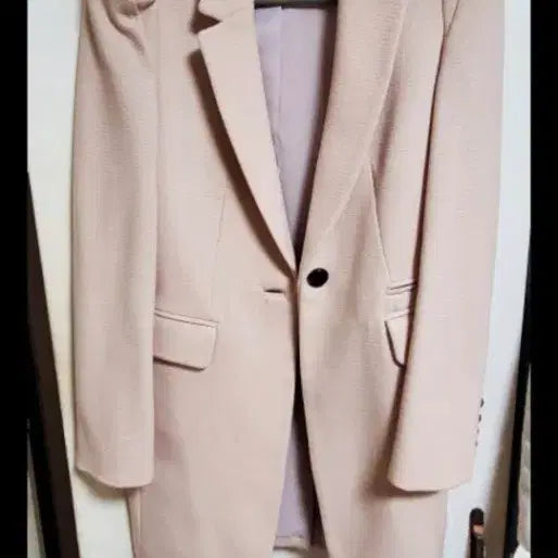 [BUNJANG] Pink Puff Wool Jacket / 핑크색 퍼프 모직 자켓