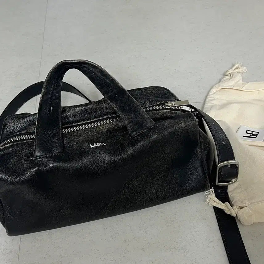 [BUNJANG] 라벨아카이브 ron bag black tan / 라벨아카이브 ron bag black tan