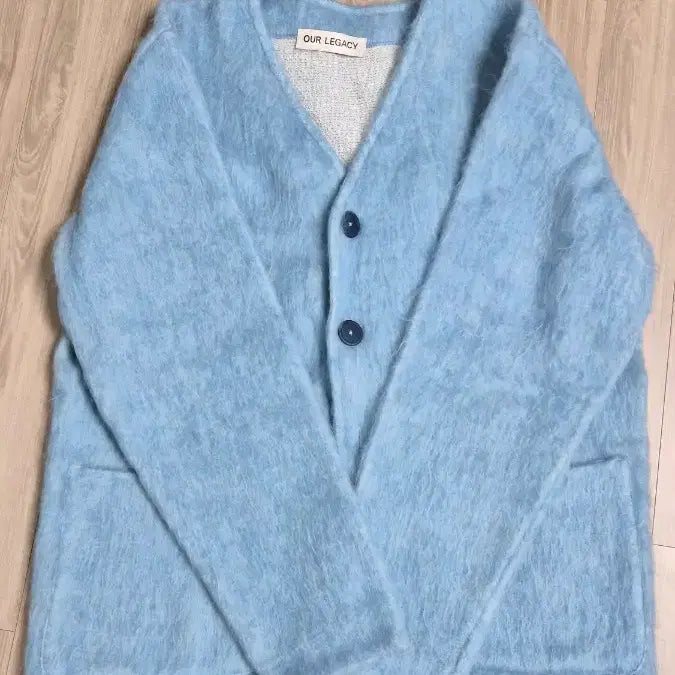 [BUNJANG] Our Legacy Mohair Cardigan Baby Blue / 아워레가시 가디건 모헤어 베이비 블루