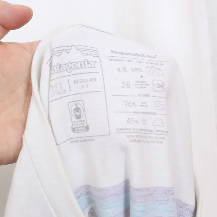 [BUNJANG] Patagonia Logo Graphic T-Shirt (XL) / [정품] 파타고니아 남성 로고 그래픽 반팔 라운드 티셔츠 (XL) 상상샵