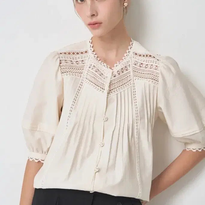 [BUNJANG] Mine Ivory Blouse Size 66 / 마인 26 완판 블라우스 새상품