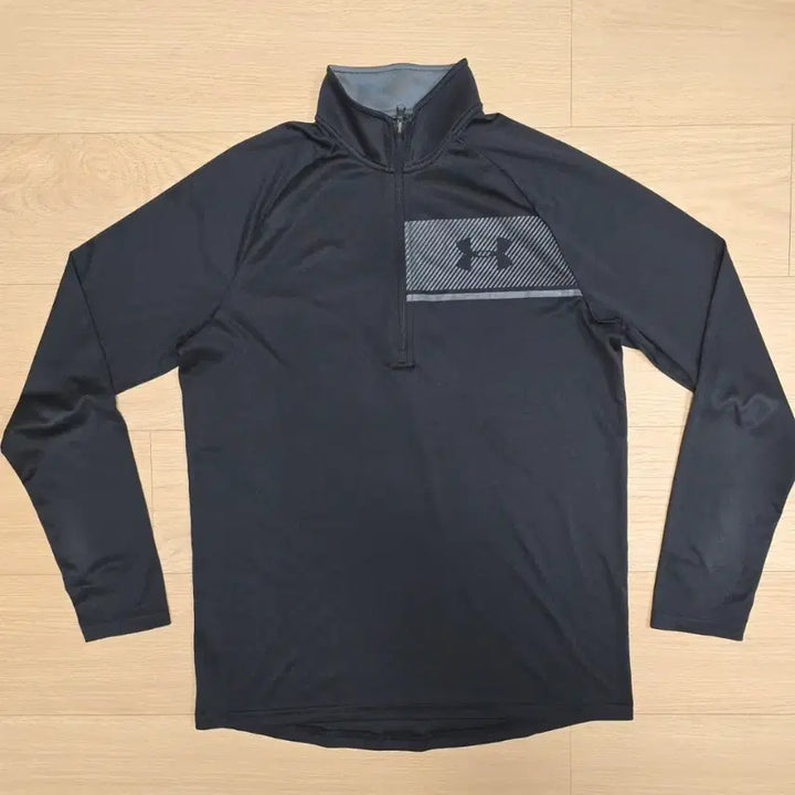 [BUNJANG] Under Armour HeatGear Spandex Half-Zip Long Sleeve T-Shirt / 언더아머 히트기어 반집업 스판 긴팔티 M(100)