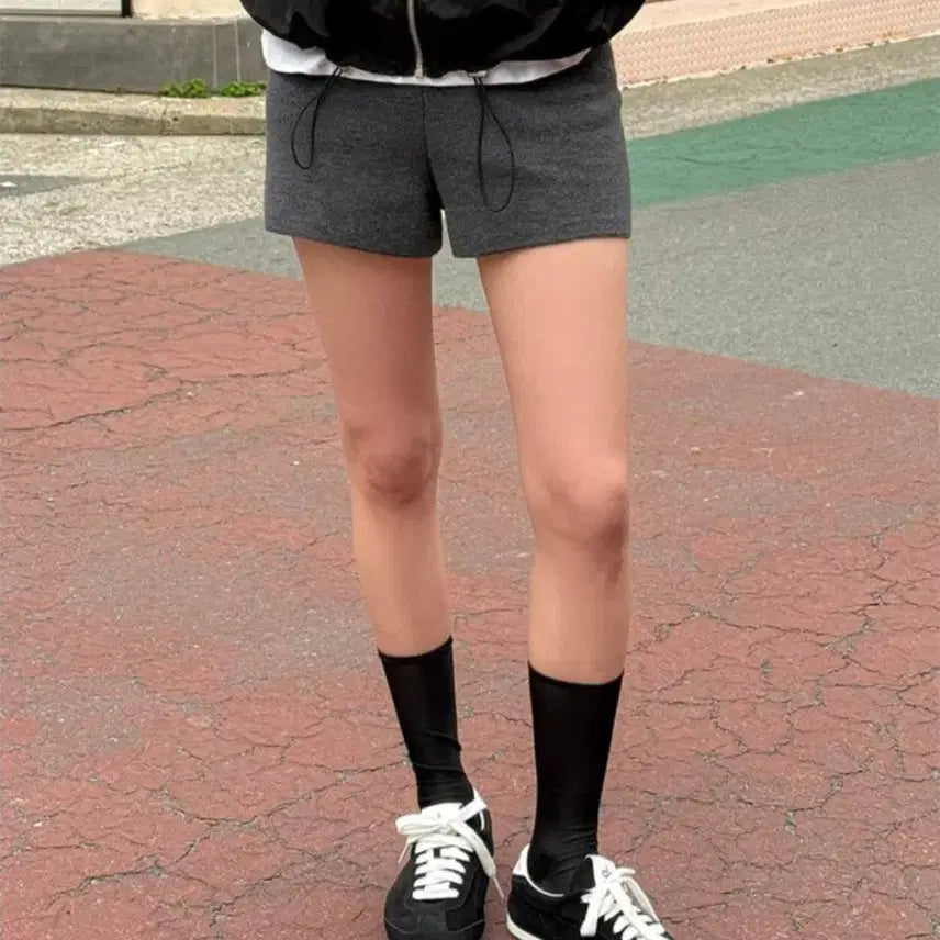 [BUNJANG] K-Club Foein Knit Shorts Charcoal M / 케이클럽 포에인 니트 숏 팬츠 차콜 M 27 28 자체제작 반바지 새상품