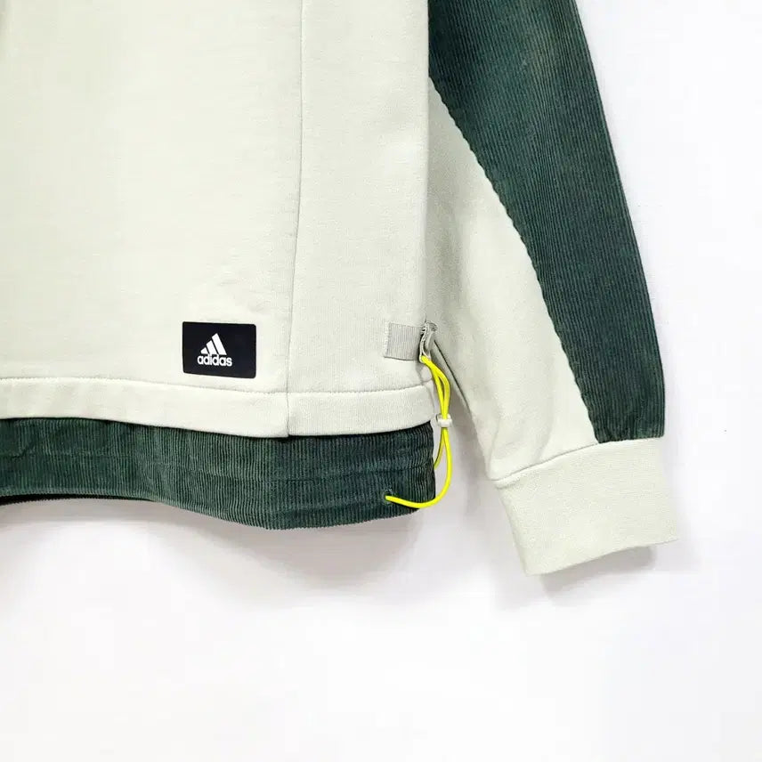 [BUNJANG] Adidas Green Corduroy Jacket / 아디다스 그린 배색 코듀로이 Y947