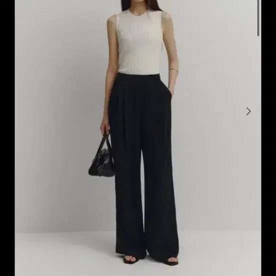 [BUNJANG] Sie Navy Avant Wide Trousers XS / Sie 시에 네이비 아방 와이드 트라우저 xs