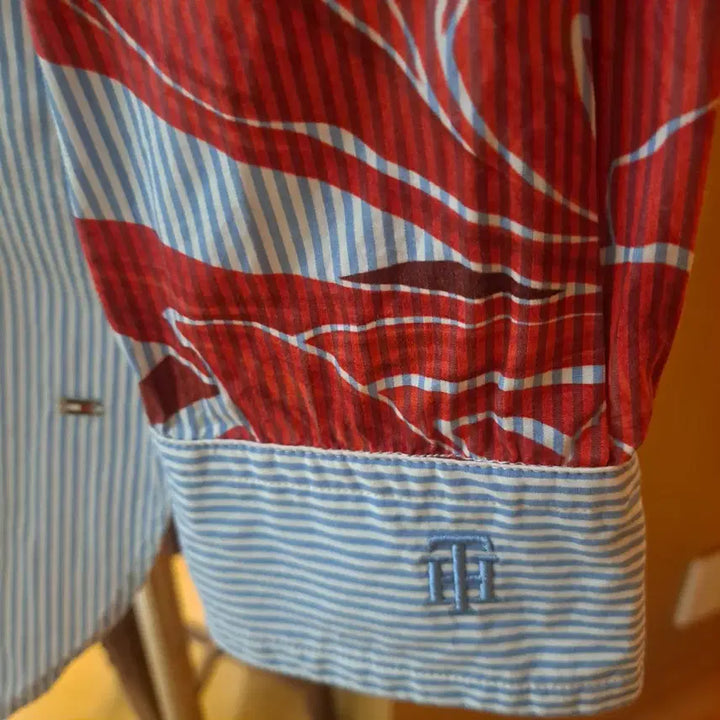 [BUNJANG] Tommy Hilfiger Loose Fit Striped Shirt / 타미힐피거 루즈핏셔츠 32사이즈