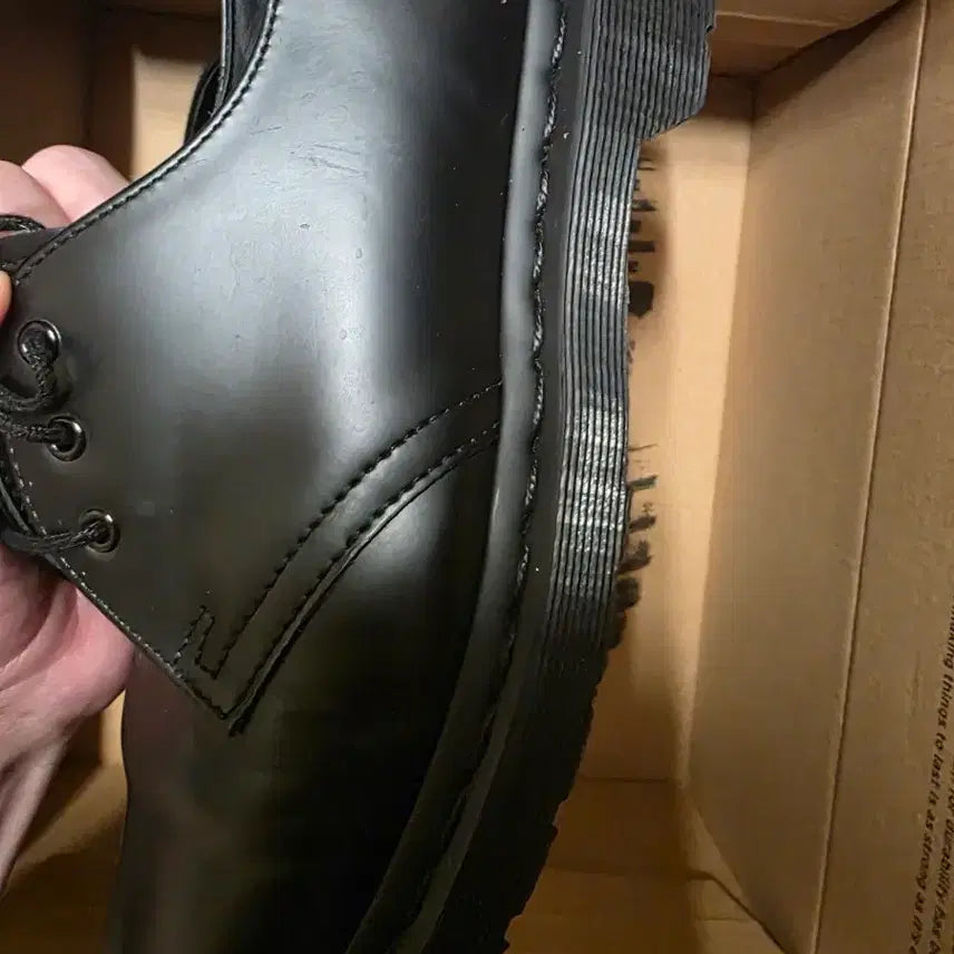 [BUNJANG] Dr. Martens 1461 Mono Black Shoes / 닥터마틴 1461 모노 블랙 uk7 260사이즈