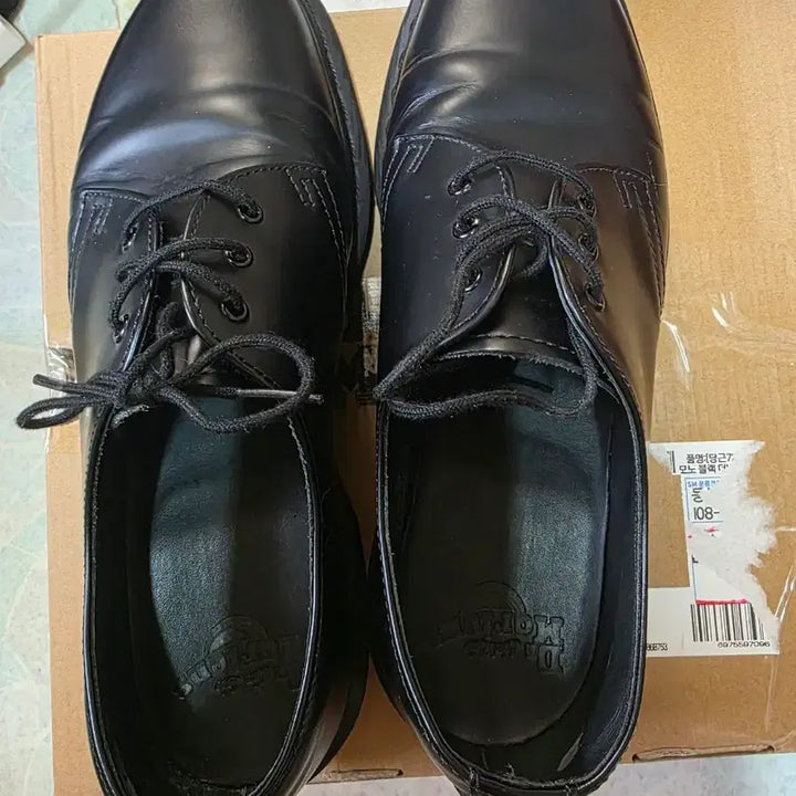 [BUNJANG] Dr. Martens 1461 Mono Black Shoes / 닥터마틴 1461 모노 블랙 uk7 260사이즈