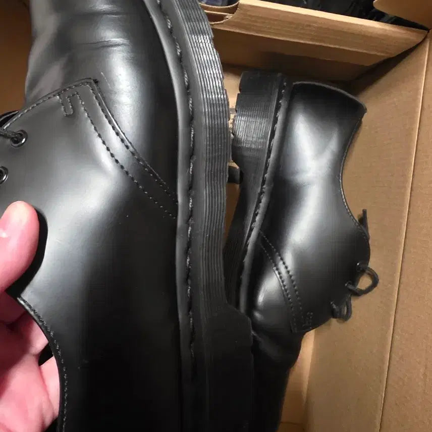 [BUNJANG] Dr. Martens 1461 Mono Black Shoes / 닥터마틴 1461 모노 블랙 uk7 260사이즈