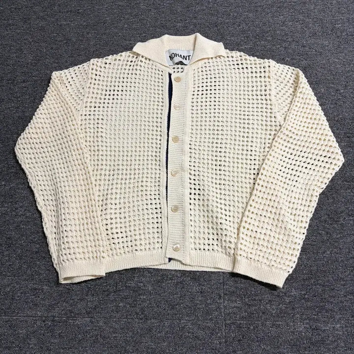 [BUNJANG] NOHANT Crochet Knit Cardigan / 노앙 크로쉐 니트 가디건