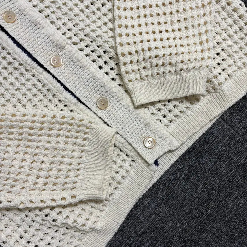 [BUNJANG] NOHANT Crochet Knit Cardigan / 노앙 크로쉐 니트 가디건
