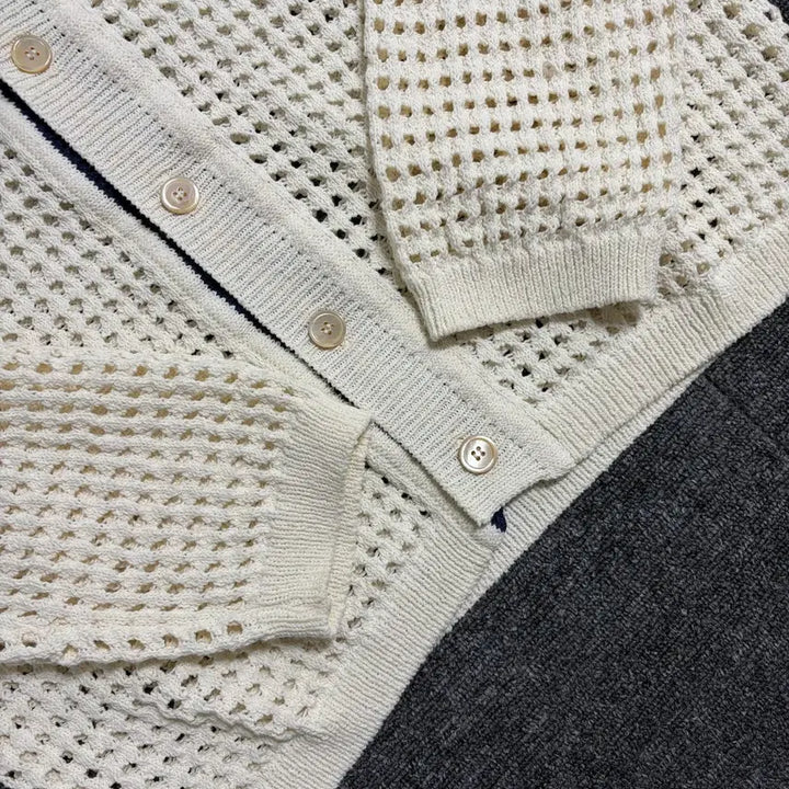[BUNJANG] NOHANT Crochet Knit Cardigan / 노앙 크로쉐 니트 가디건