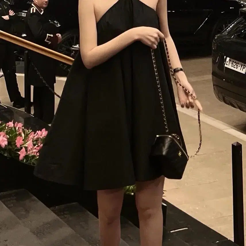 [BUNJANG] Thelaurent Monaco Mini Dress Black / 더로랑 모나코미니드레스 thelaurent monacominidress