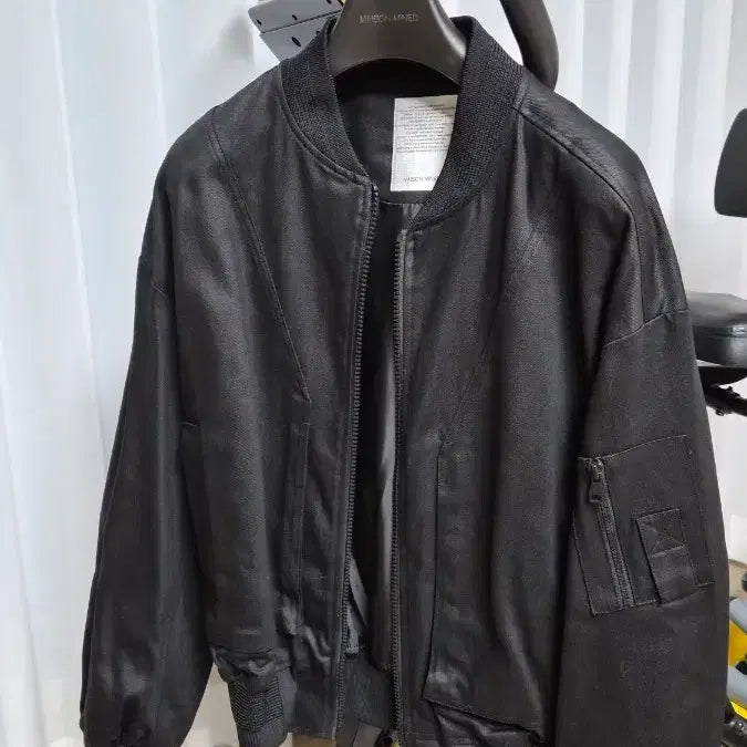 [BUNJANG] Maison Mineed Black Over MA-1 Jacket / 메종미네드 블랙 오버MA-1