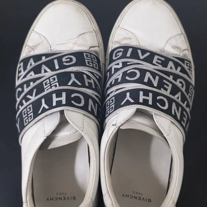 [BUNJANG] Givenchy White Logo Banned Sneakers / 지방시 화이트 로고 밴딩 스니커즈 240