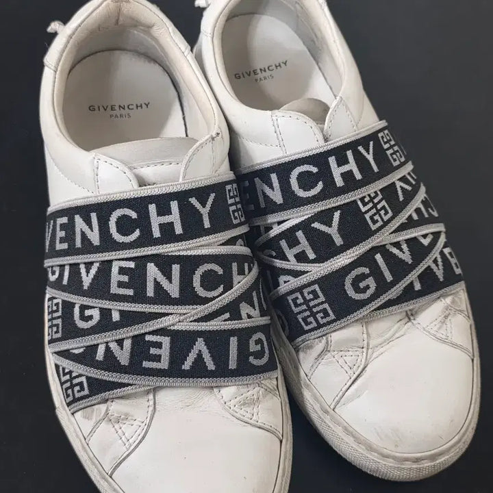 [BUNJANG] Givenchy White Logo Banned Sneakers / 지방시 화이트 로고 밴딩 스니커즈 240