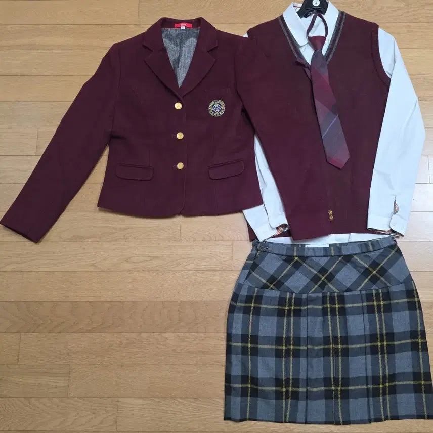 [BUNJANG] Elite School Uniform Set / 예쁜 여자교복 춘추동계용 교복짧치 세트d33