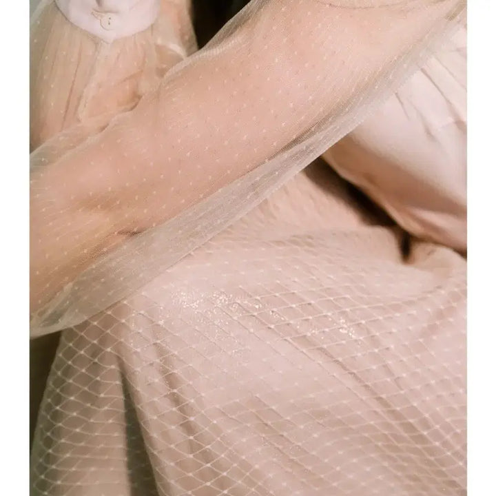 [BUNJANG] Blancso Beige Tulle Skirt M / 블랑쇼 베이지 튤 스커트 m