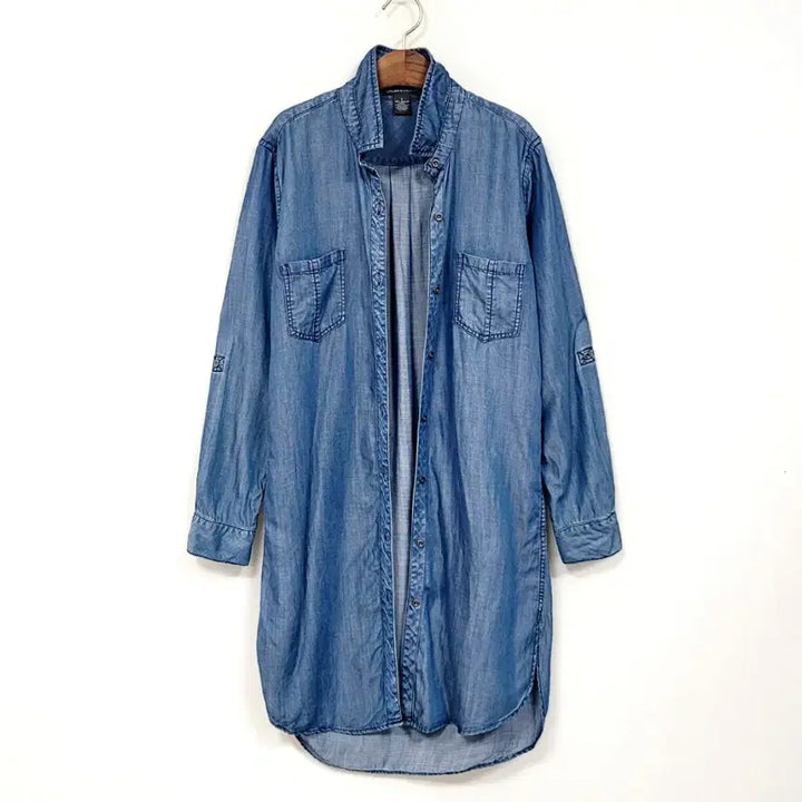 [BUNJANG] CHELSEA&amp;THEODORE Denim Shirt Dress Y954 / CHELSEA&amp;THEODORE 첼시앤테오도르 데님 셔츠 원피스 Y954