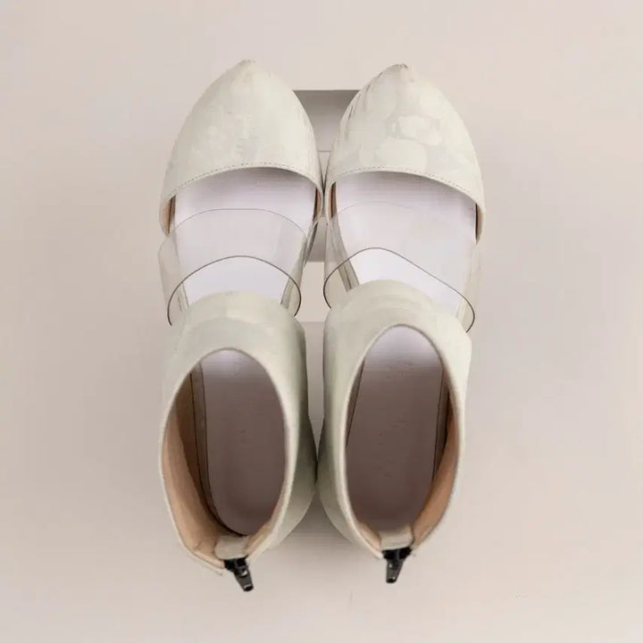 [SOLD OUT] 플랫아파트먼트 한복 모티브 웨지힐 부츠 240