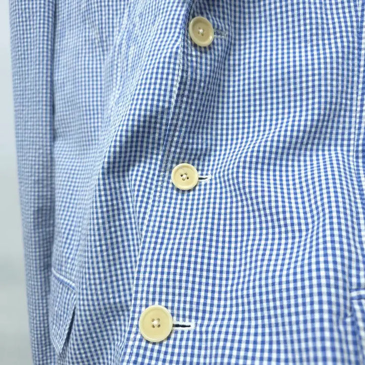 [BUNJANG] Polo Ralph Lauren Made in Italy Checked Seersucker Blazer / 폴로 랄프로렌 메이드인 이태리 체크 시어서커 자켓 (95)
