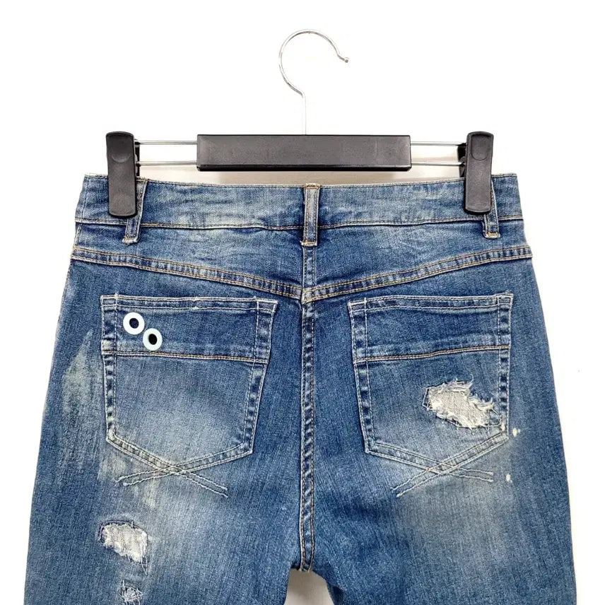 [BUNJANG] SJSJ Denim Jeans / SJSJ 데미지 워싱 청바지 매장판 Y955