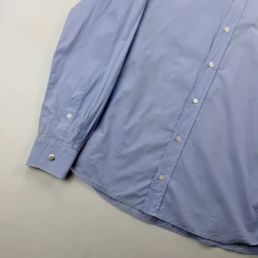 [BUNJANG] Hermes Blue Shirt / 에르메스 블루 은장 셔츠