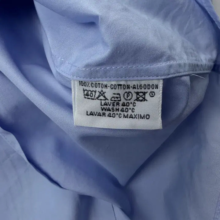 [BUNJANG] Hermes Blue Shirt / 에르메스 블루 은장 셔츠