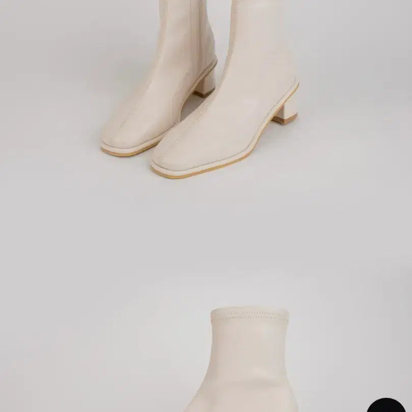 [BUNJANG] Edelnine Megan Sock Boots Ivory / 에델나인 메건 삭스부츠 아이보리 240 245