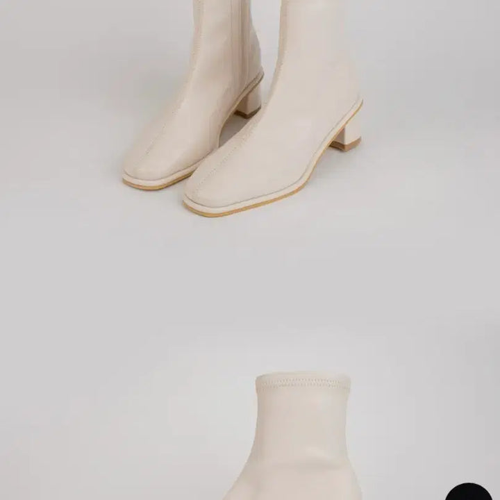 [BUNJANG] Edelnine Megan Sock Boots Ivory / 에델나인 메건 삭스부츠 아이보리 240 245