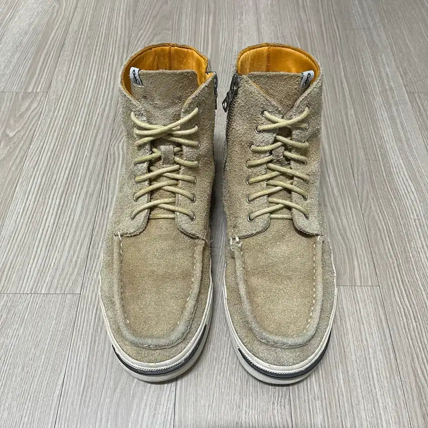 [BUNJANG] Visvim x Sophnet 7 Hole Moc Toe Beige Suede Boots / visvim x sophnet 7hole moc toe
