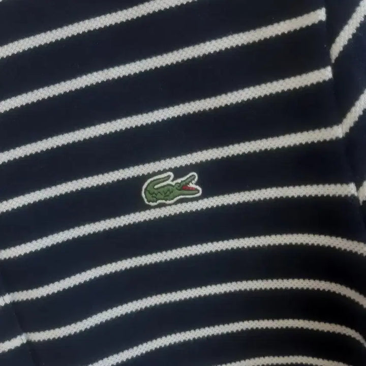 [BUNJANG] 라코스테(LACOSTE) 여성 스트라이프 폴로반팔셔츠 / 라코스테(LACOSTE) 여성 스트라이프 폴로반팔셔츠
