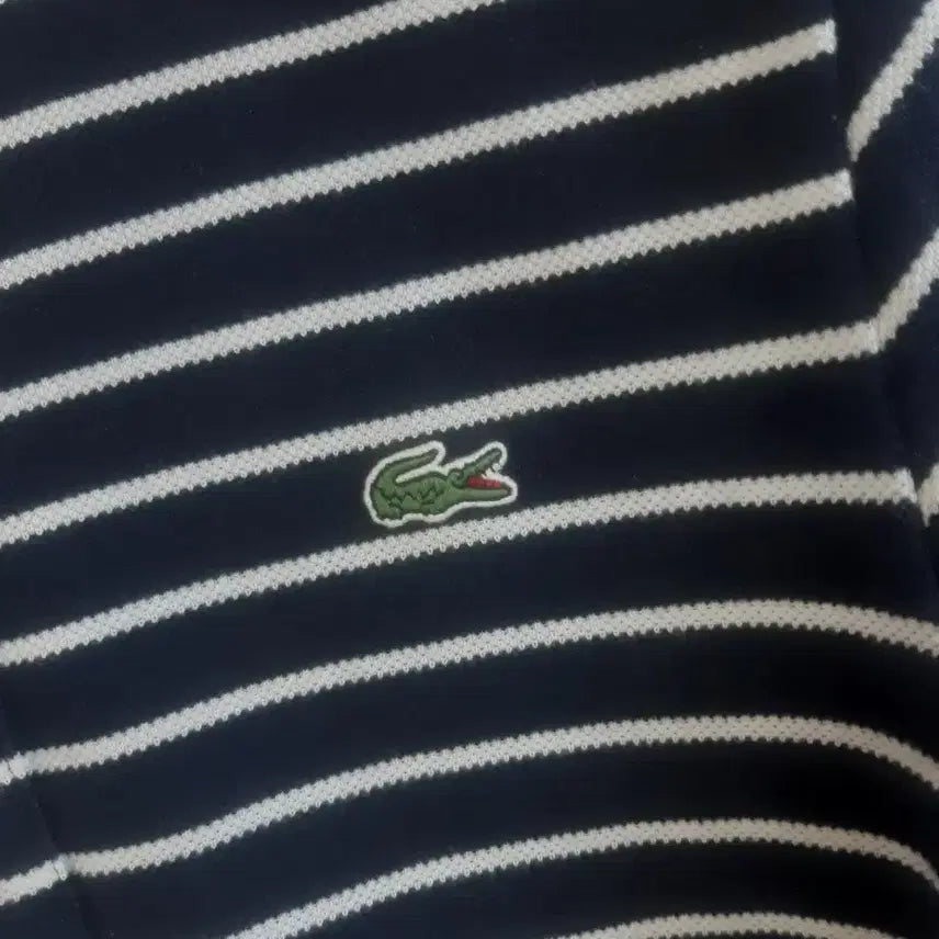 [BUNJANG] 라코스테(LACOSTE) 여성 스트라이프 폴로반팔셔츠 / 라코스테(LACOSTE) 여성 스트라이프 폴로반팔셔츠