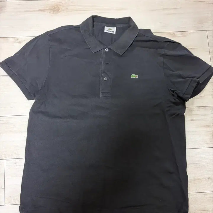 [BUNJANG] Lacoste Black Short Sleeve Polo T-Shirt / 라코스테 블랙 반팔 폴로티셔츠
