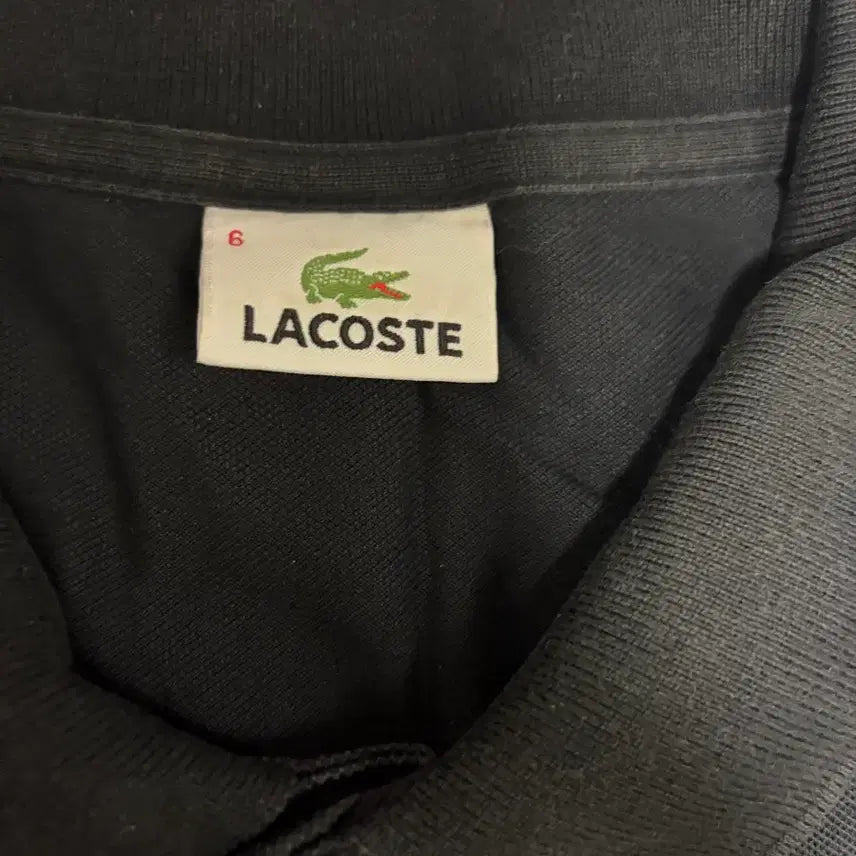 [BUNJANG] Lacoste Black Short Sleeve Polo T-Shirt / 라코스테 블랙 반팔 폴로티셔츠