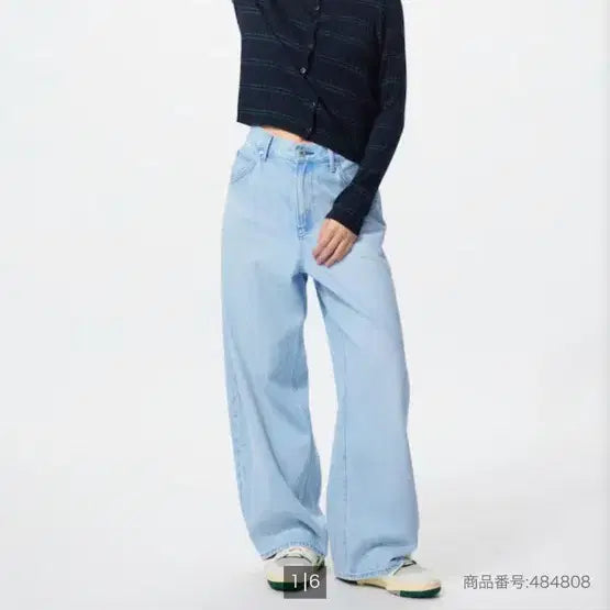 [SOLD OUT] 유니클로 배기 커브 진 숏기장 24 일본 상품