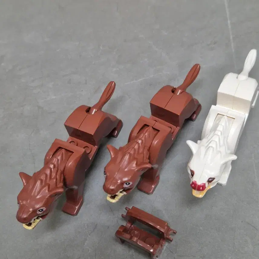 [BUNJANG] Warg Compatible Lego Figures Bundle Set / 레고 호환 와르그 3마리 일괄